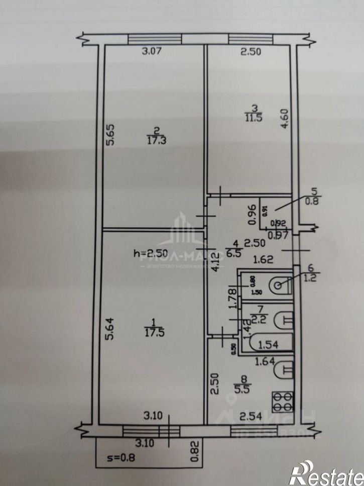 3-комн квартира ул Новозыбковская, 11А,  д. 11А
