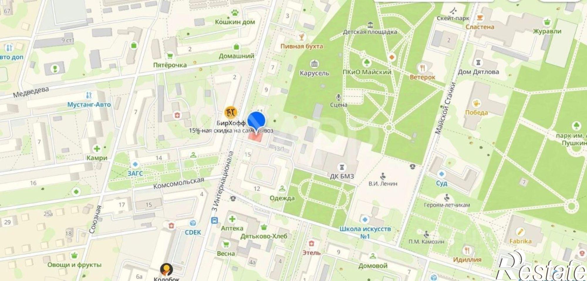 Купить ОСЗ, отдельно стоящее здание за 77 000 200 рублей на улица 3 Интернационала, 13