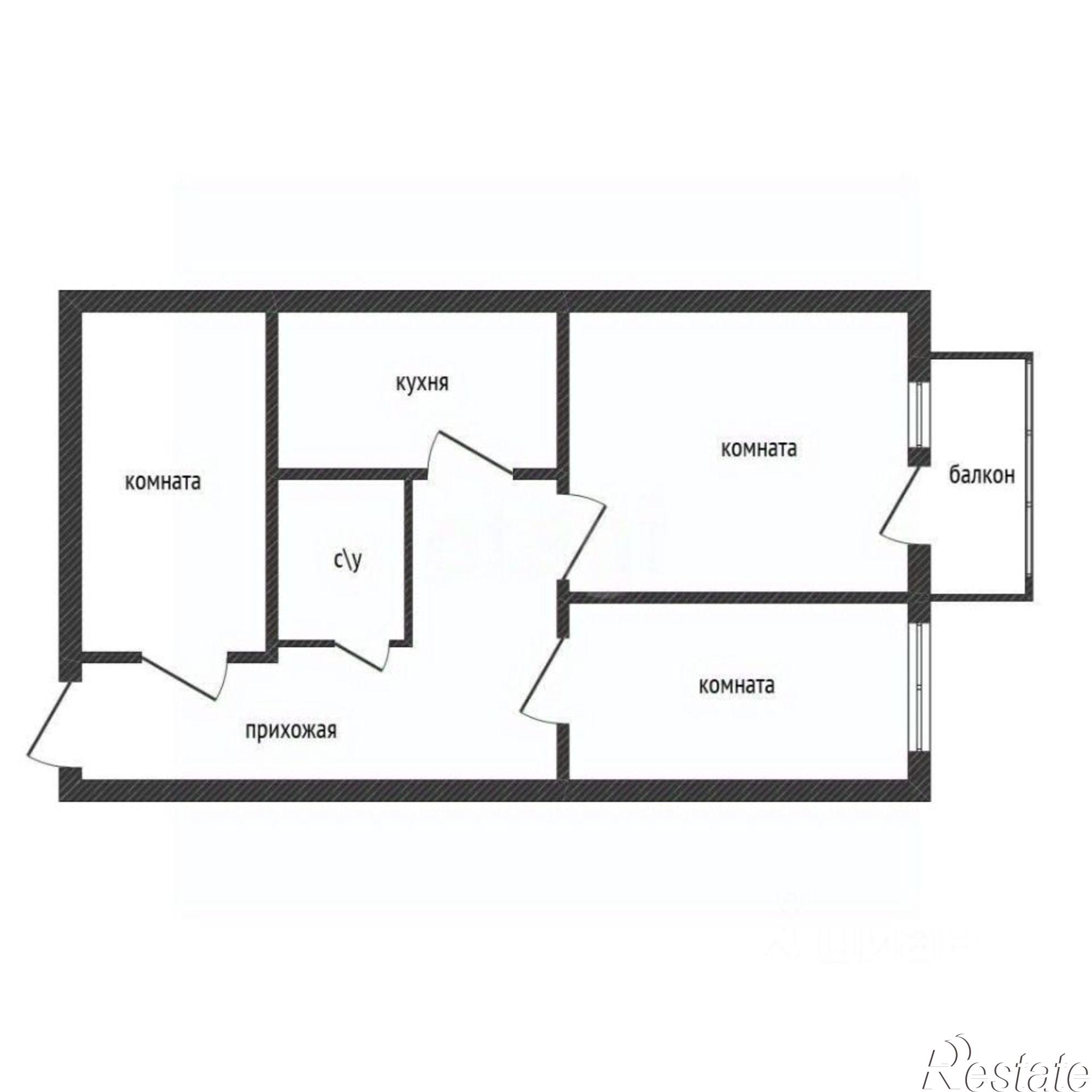 Купить квартиру за 1 400 000 рублей на улица 22-го Съезда КПСС, 33