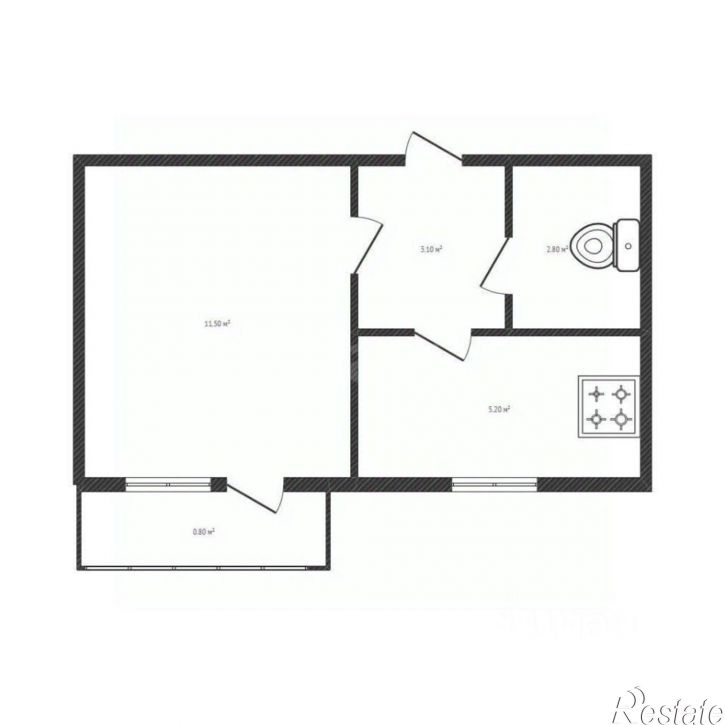 1-комн квартира ул Красноармейская, 126,  д. 126