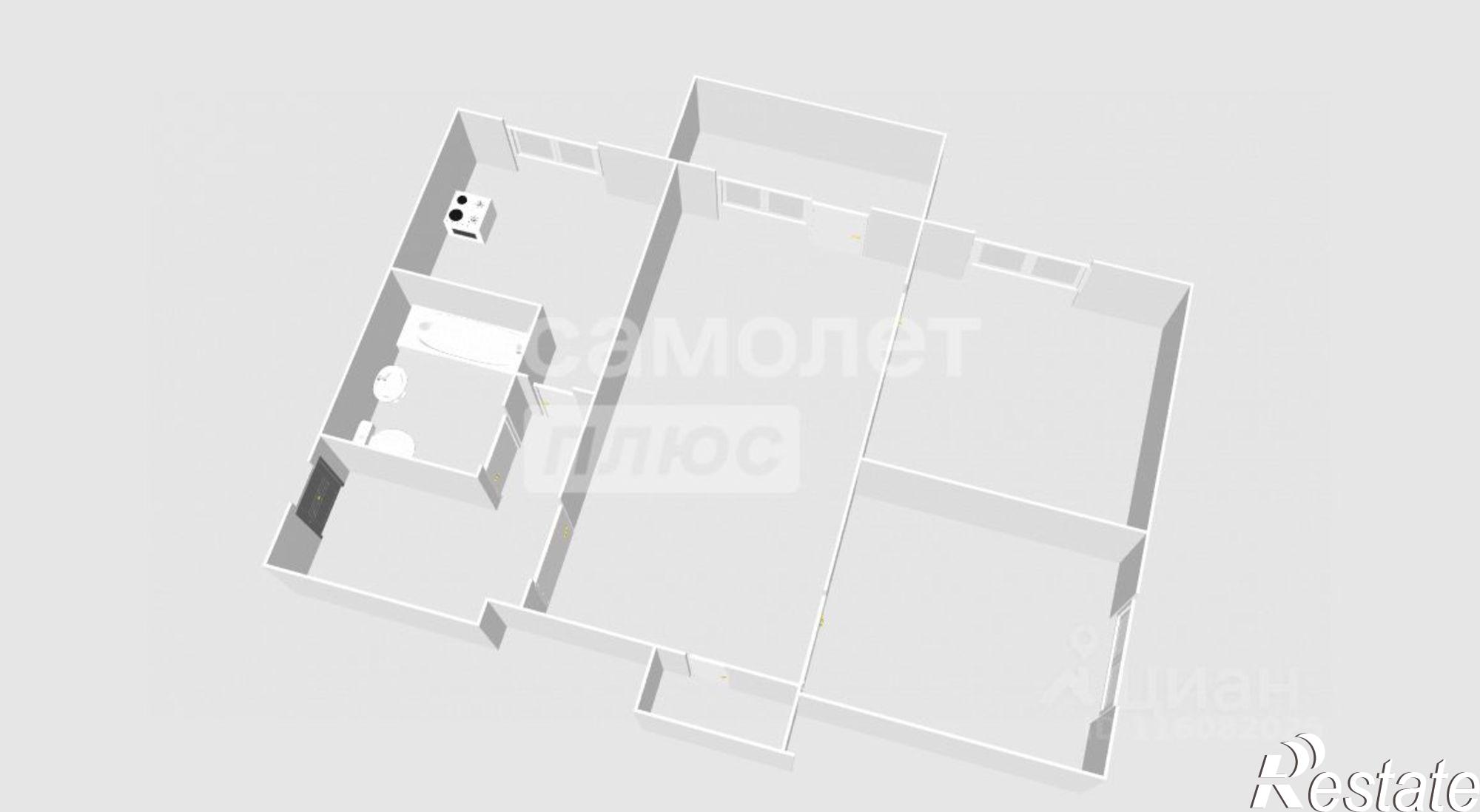 Купить квартиру за 2 760 000 рублей на улица Костычева, 21