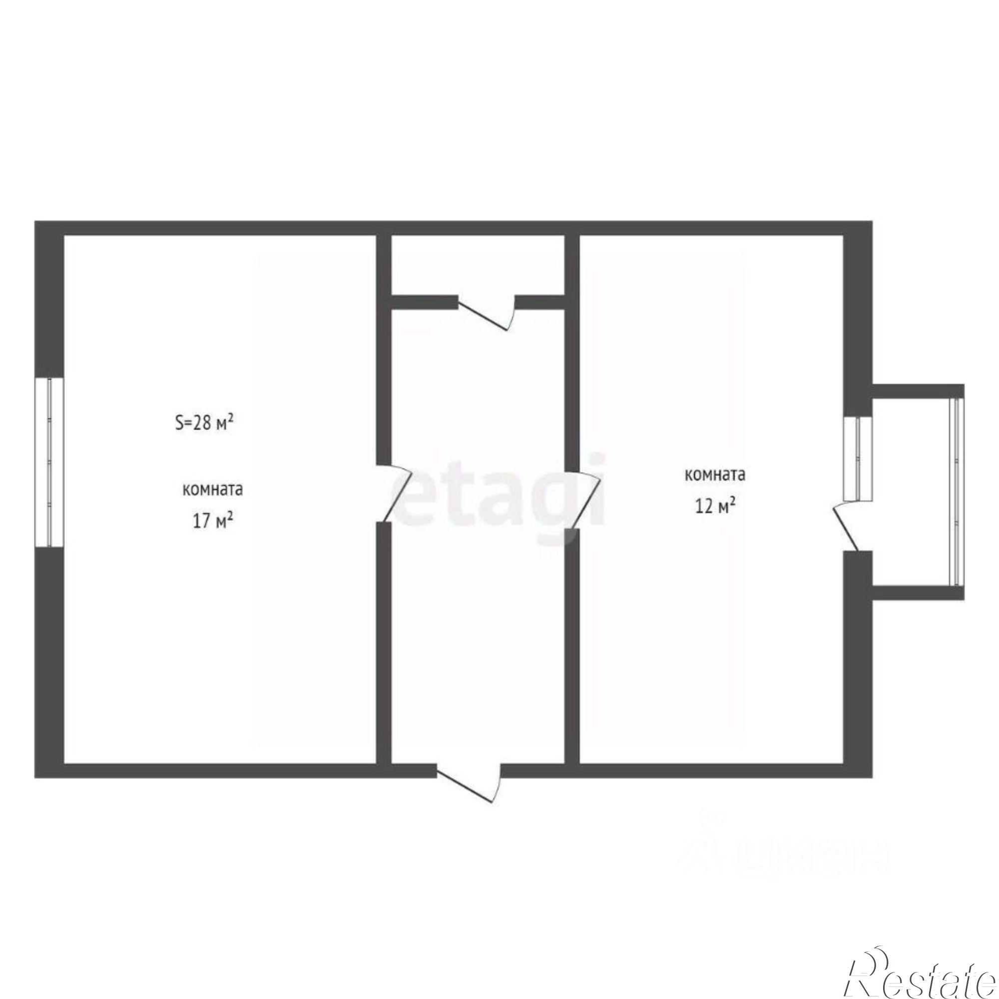 Купить комнату за 1 340 000 рублей на улица Ульянова, 13А