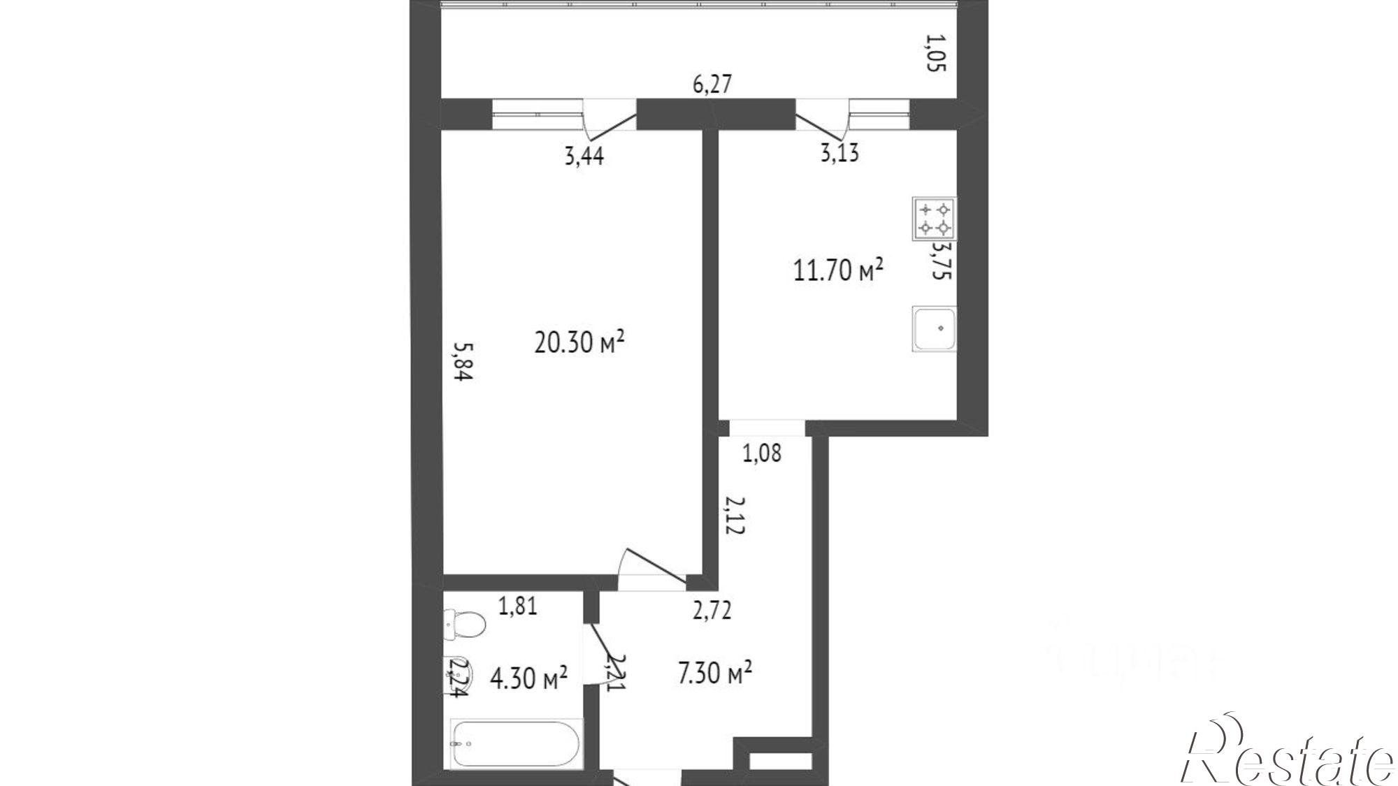 Купить квартиру за 3 599 000 рублей на Локомотивная улица, 5