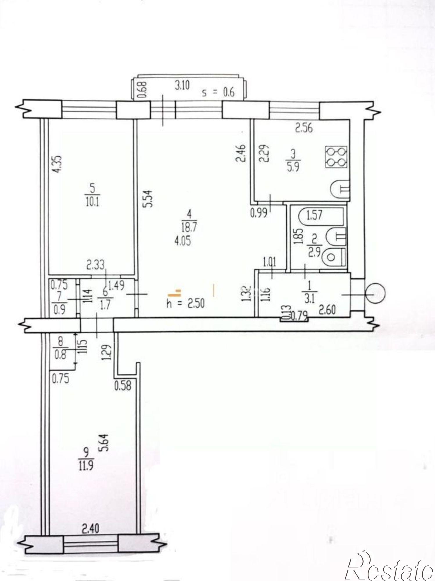 Купить квартиру за 4 300 000 рублей на проспект Ленина, 41