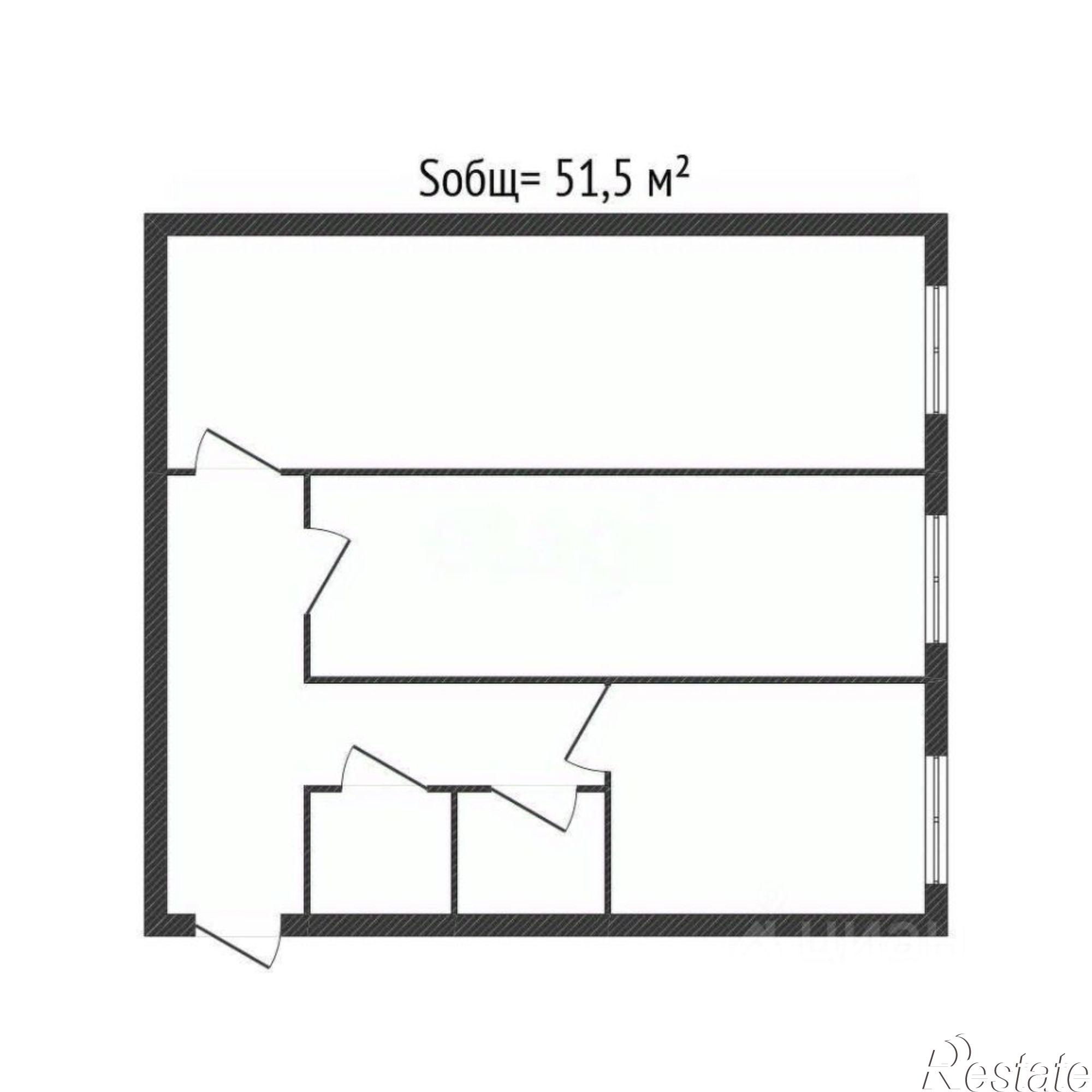 Купить квартиру за 2 550 000 рублей на улица 22-го Съезда КПСС, 43
