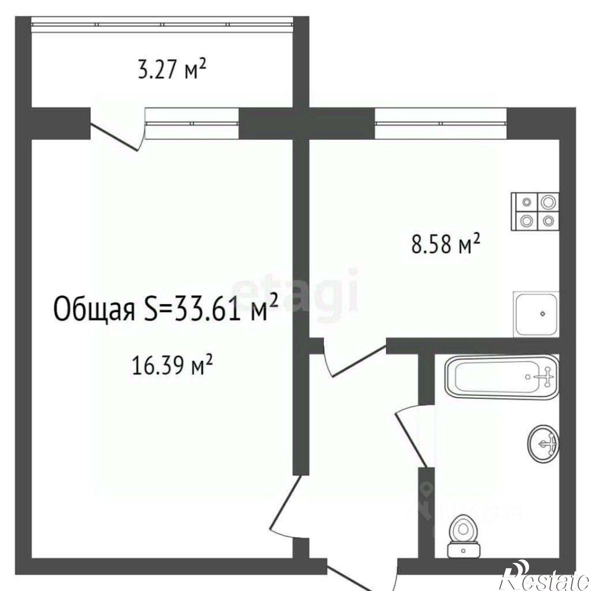 Купить квартиру за 3 300 000 рублей на улица Ромашина, 35