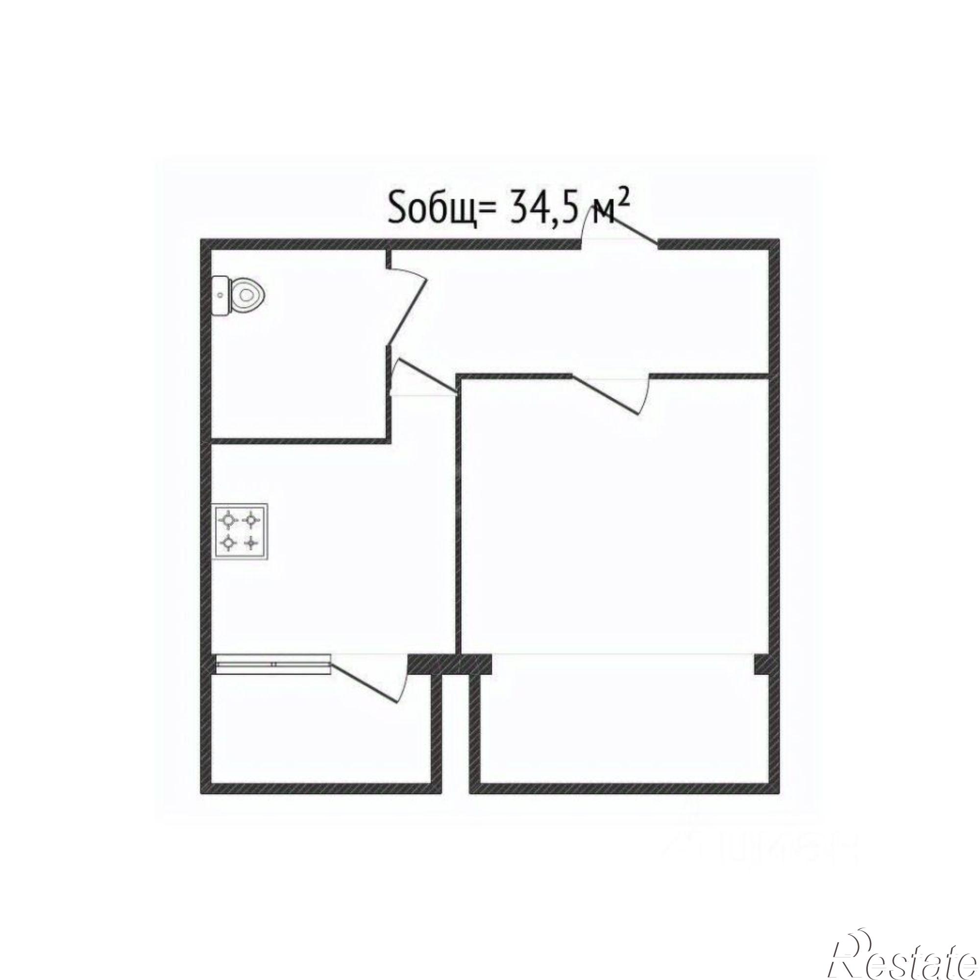 Купить квартиру за 4 100 000 рублей на улица Грибачёва Н. М., 3