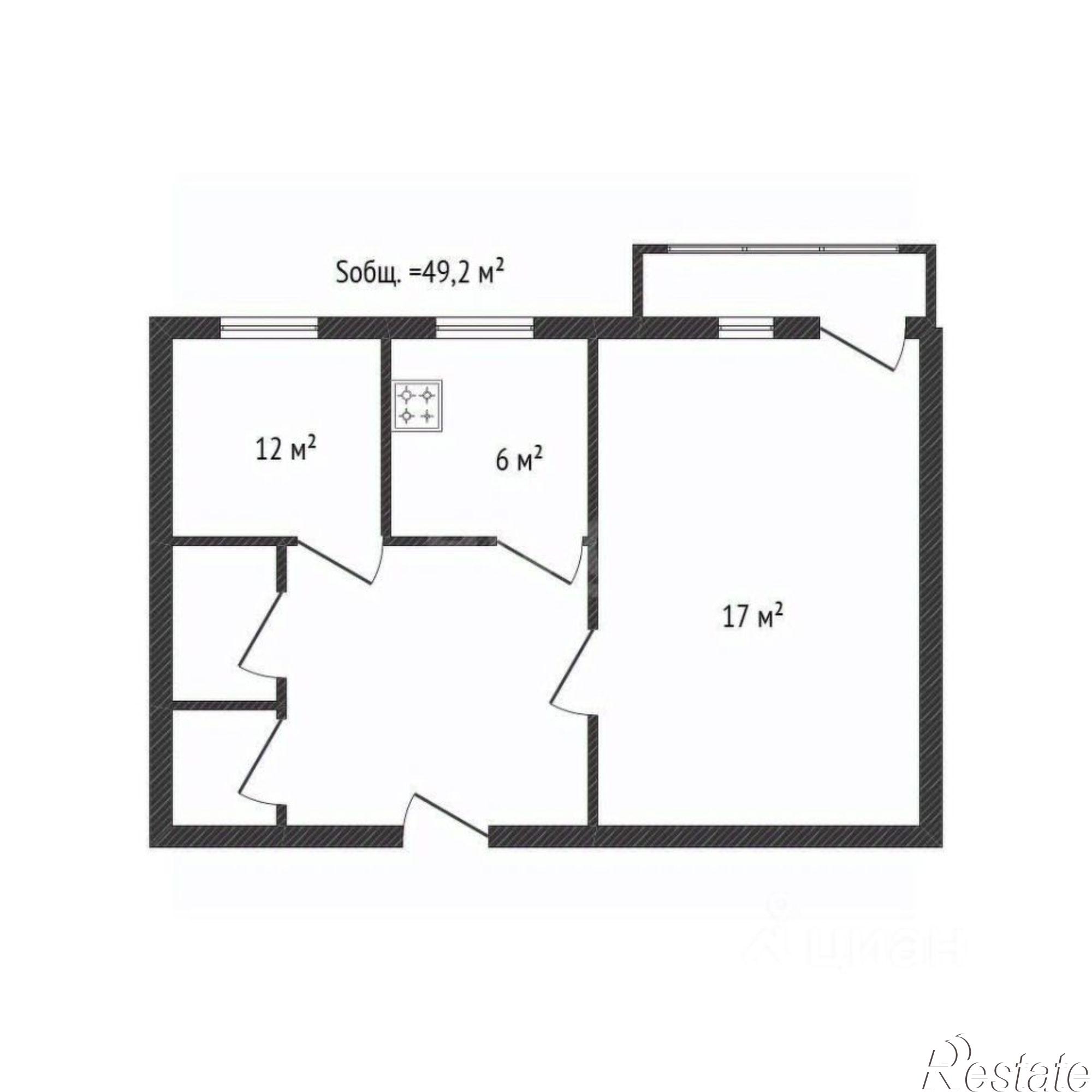 Купить квартиру за 4 000 000 рублей на Почтовая улица, 136 к1