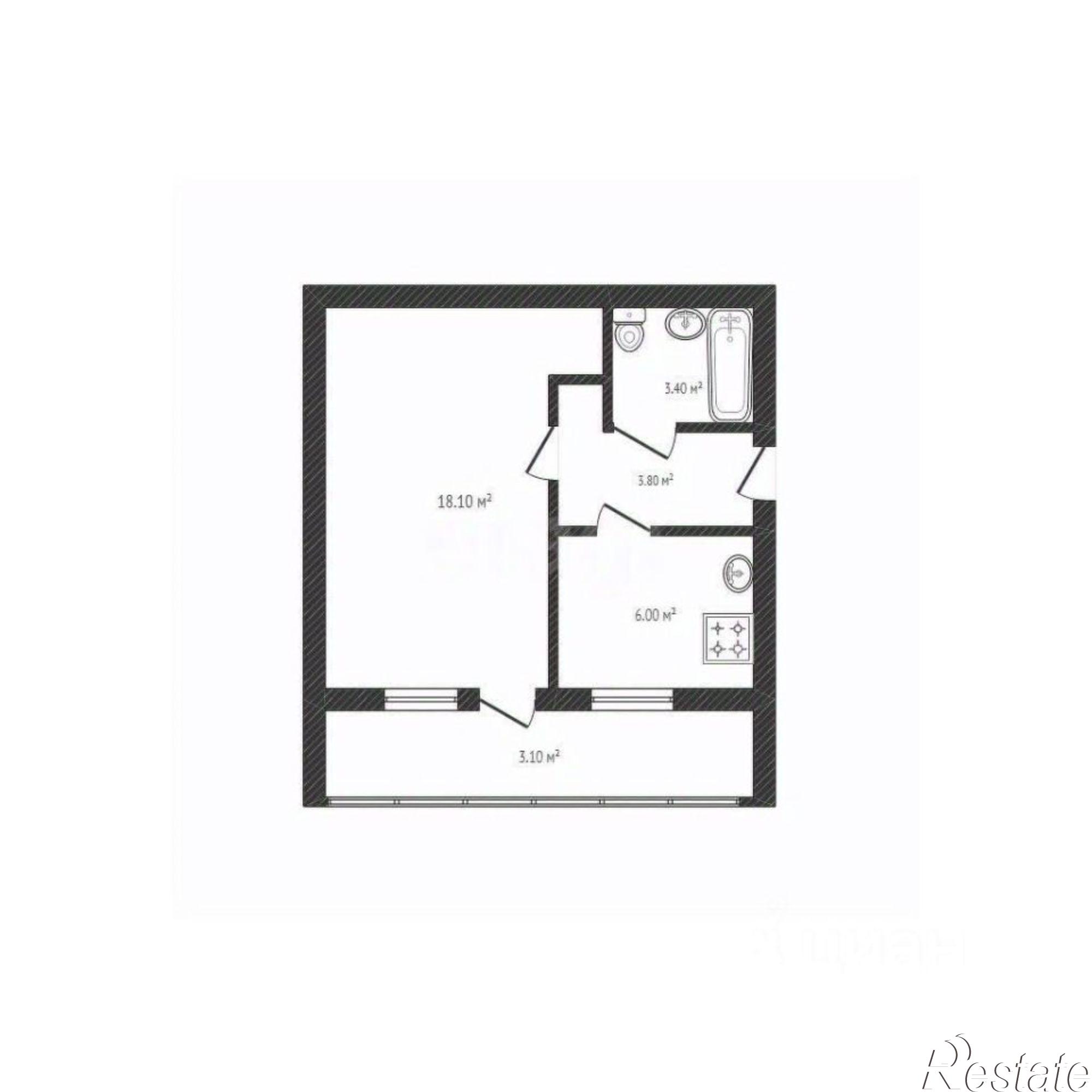 Купить квартиру за 2 800 000 рублей на улица Богдана Хмельницкого, 41