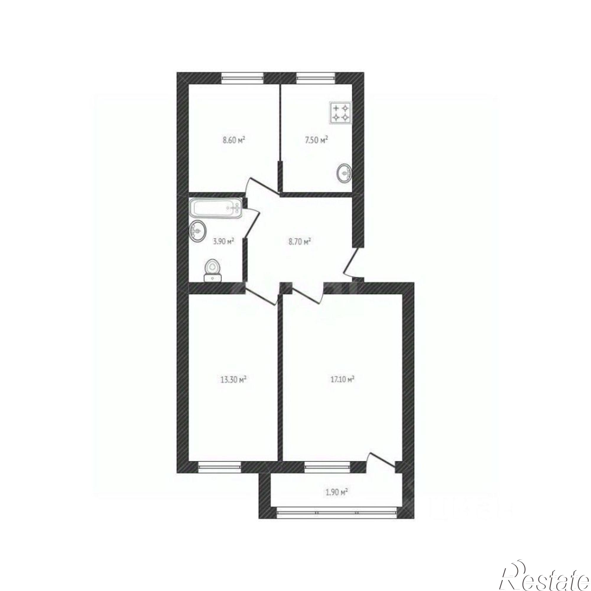 Купить квартиру за 5 500 000 рублей на улица Мира, 94