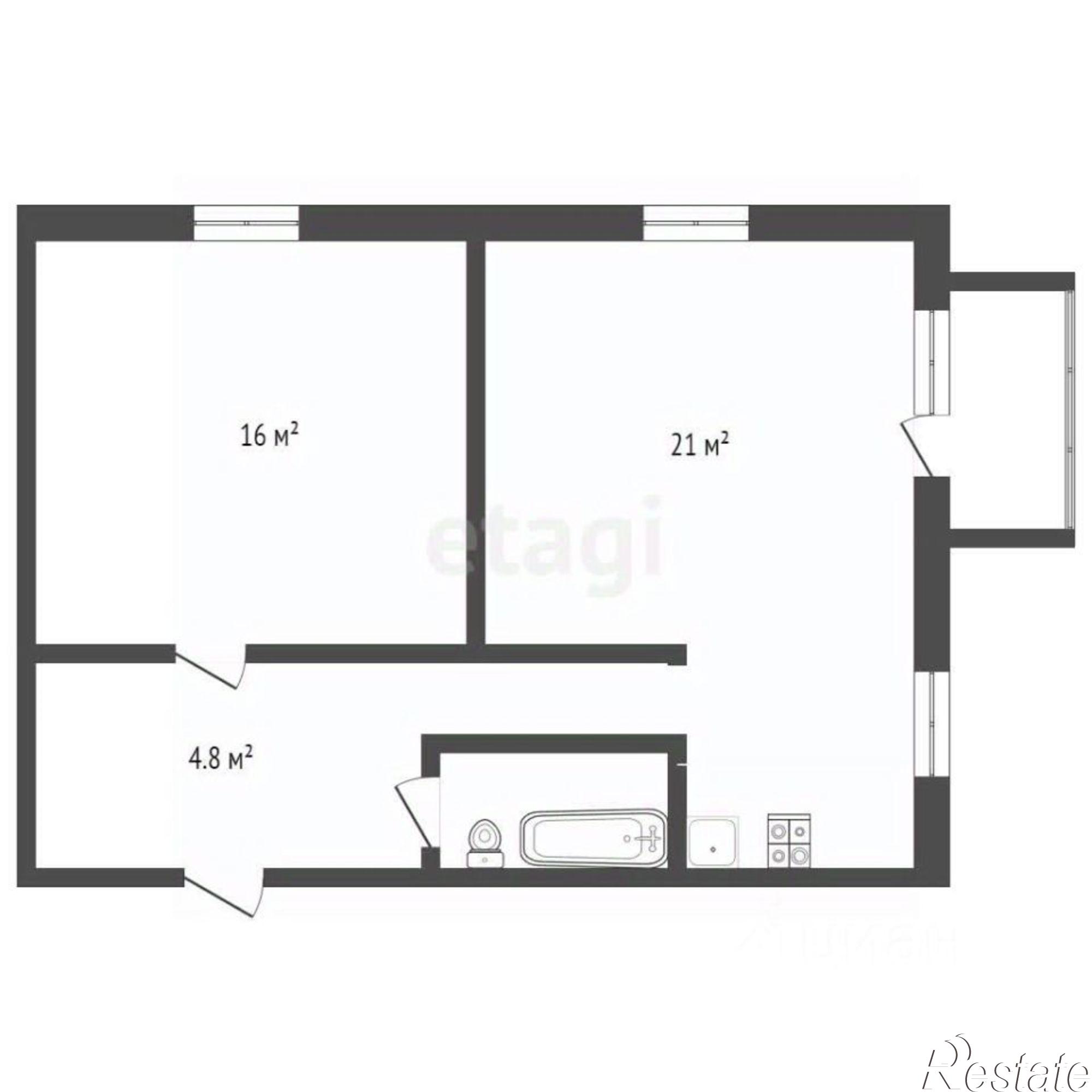 Купить квартиру за 3 070 000 рублей на Советская улица, 9