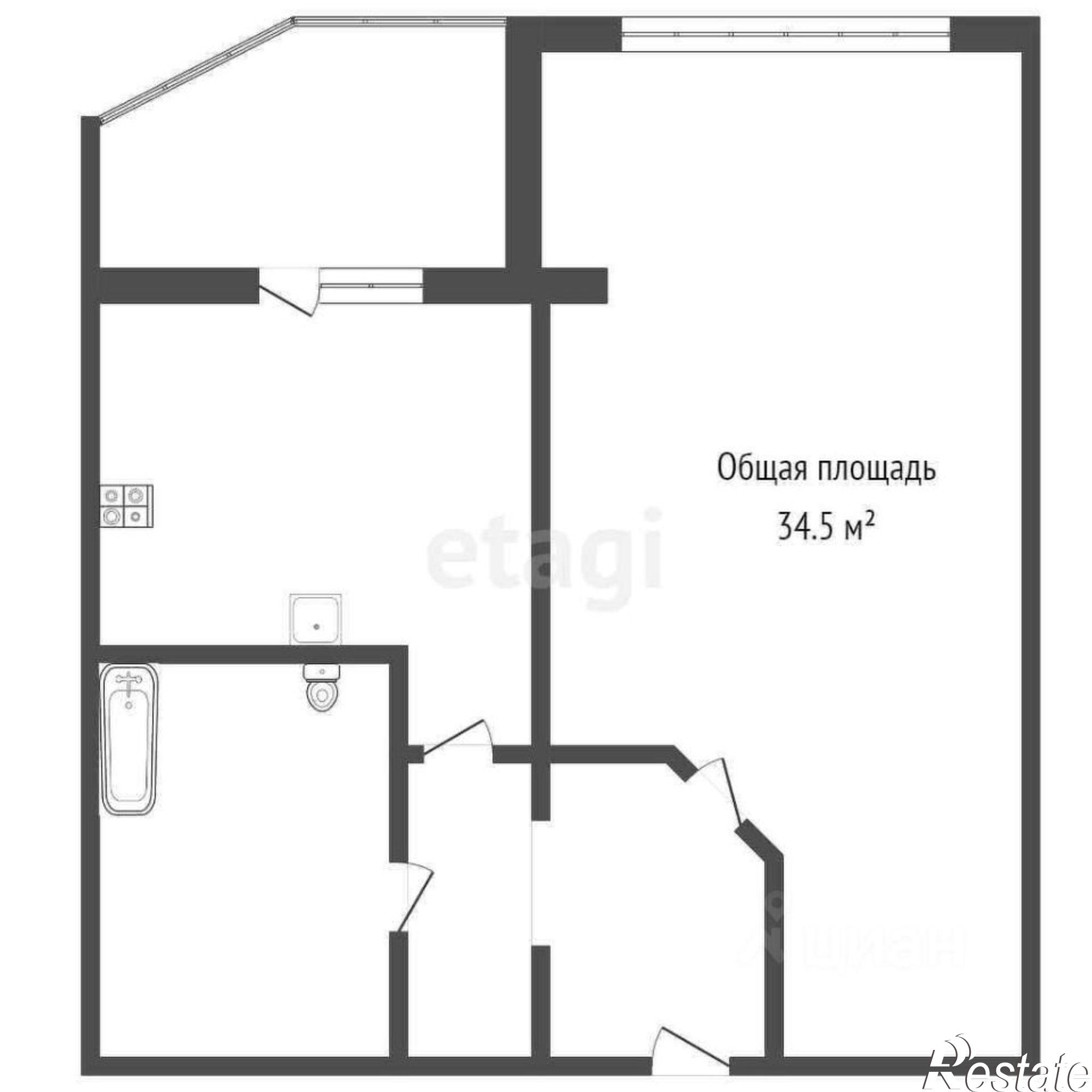Купить квартиру за 3 450 000 рублей на Советская улица, 97