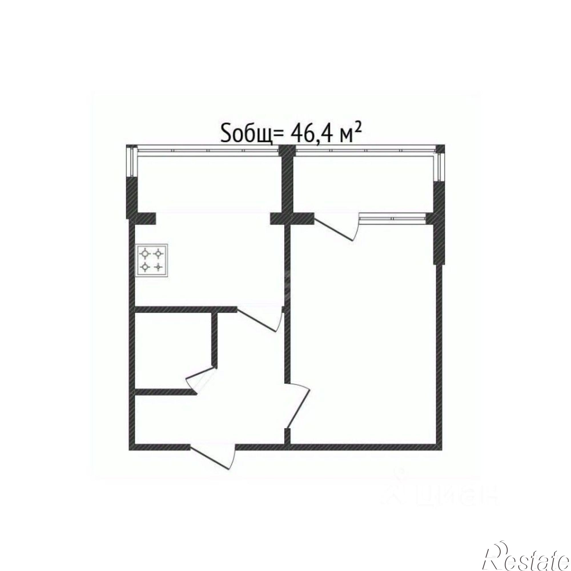 Купить квартиру за 4 430 000 рублей на Флотская улица, 10А