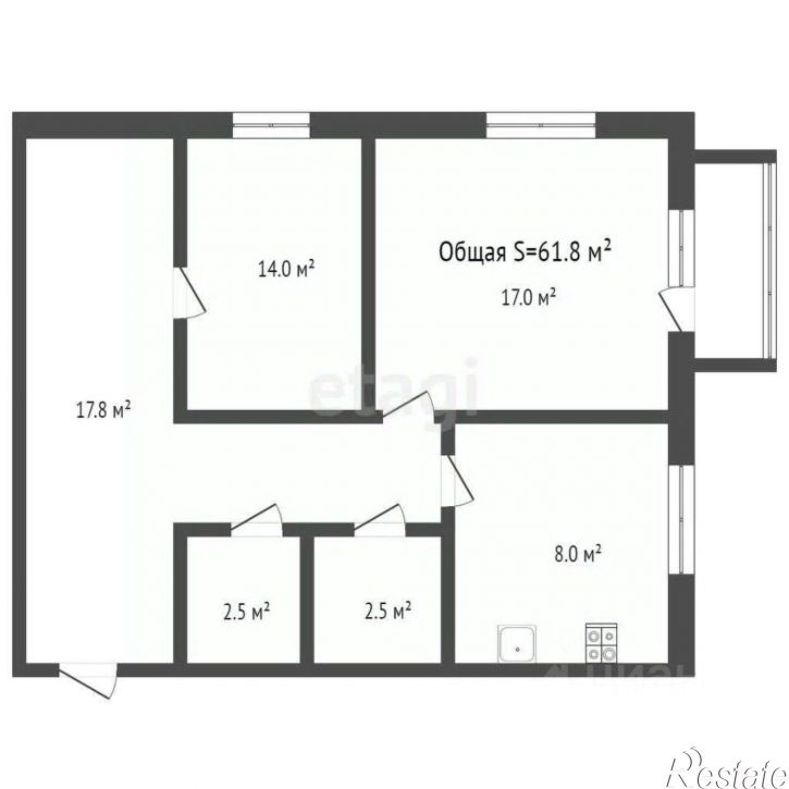 3-комн квартира улица Тельмана, 88,  д. 88