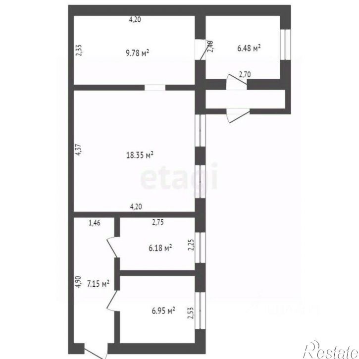 2-комн квартира улица Димитрова, 9,  д. 9