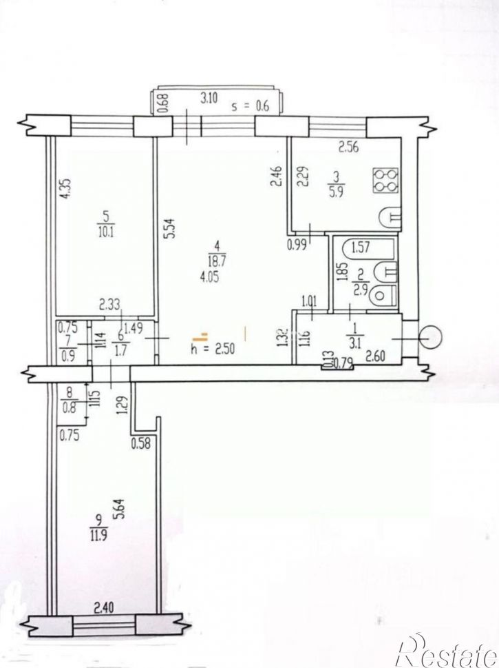 3-комн квартира проспект Ленина, 41,  д. 41