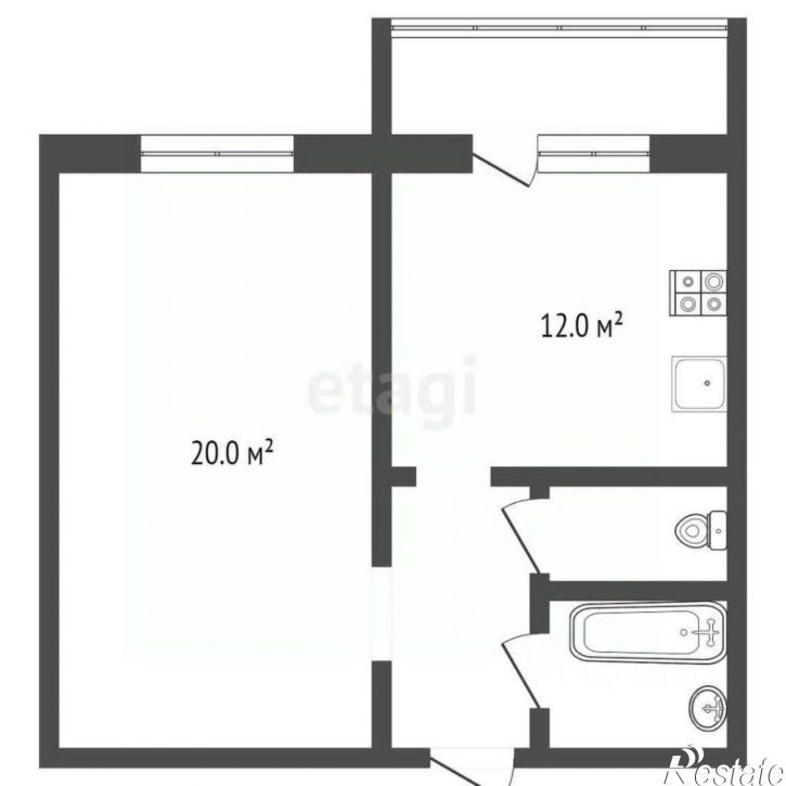 1-комн квартира Фосфоритная улица, 37,  д. 37