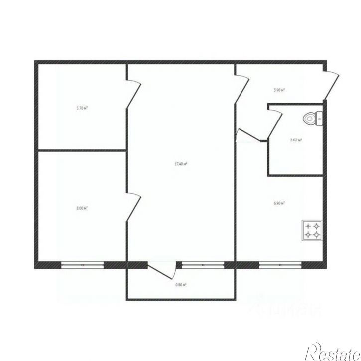 3-комн квартира улица Костычева, 31,  д. 31