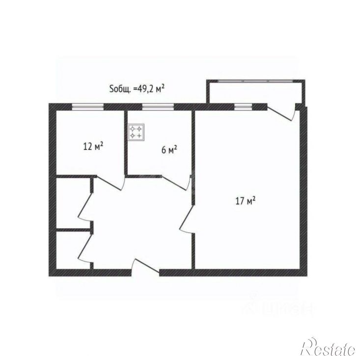 2-комн квартира Почтовая улица, 136 к1,  д. 136 к1