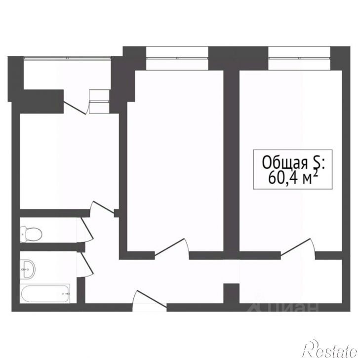 2-комн квартира улица Есенина, 22,  д. 22