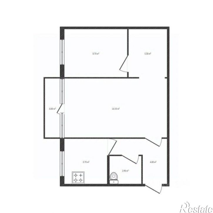 2-комн квартира городской округ Брянск