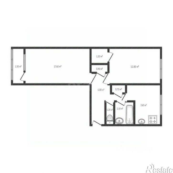 2-комн квартира улица Дружбы, 28А,  д. 28А