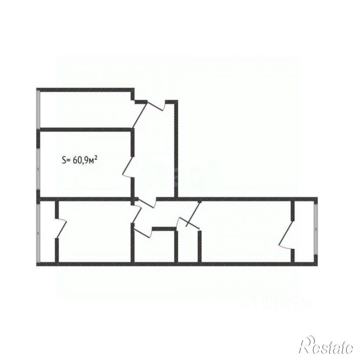 3-комн квартира улица Крахмалёва, 31,  д. 31