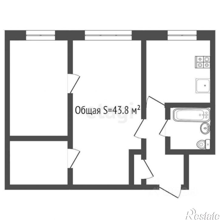 2-комн квартира городской округ Брянск