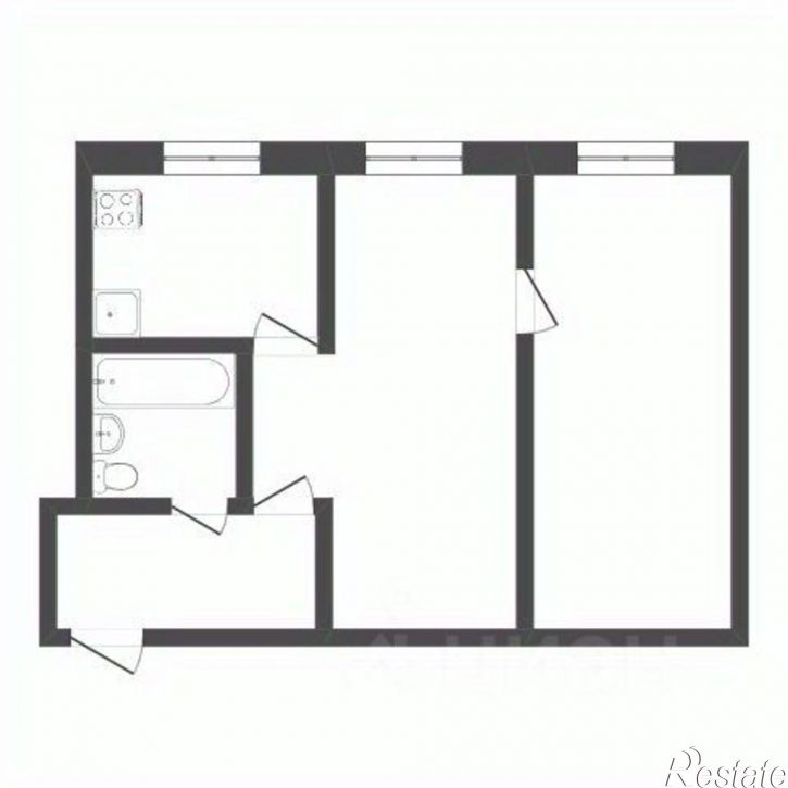 2-комн квартира улица Рылеева, 48,  д. 48