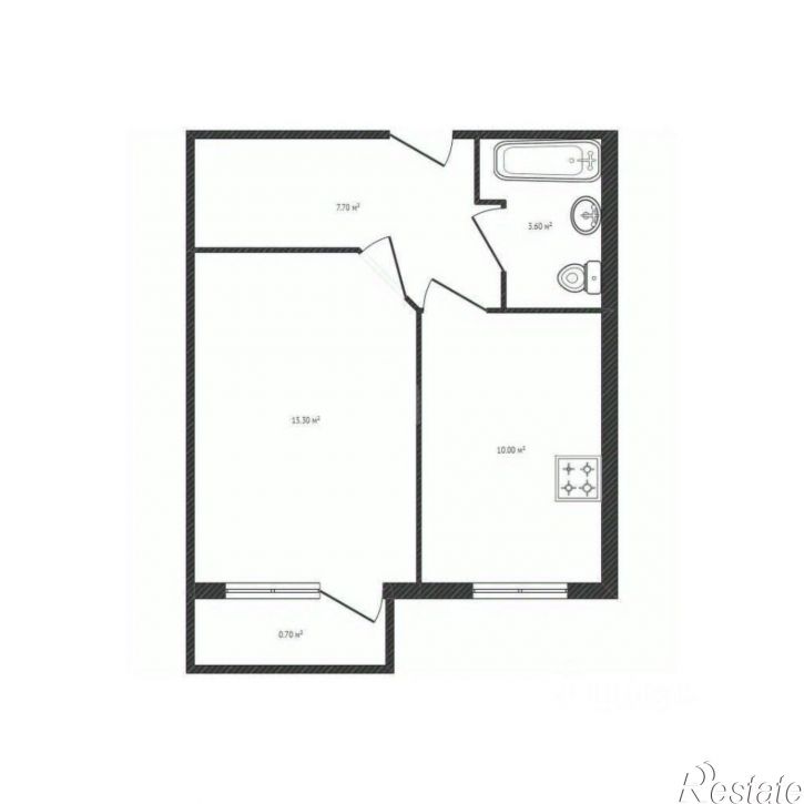 1-комн квартира улица Желябова, 47,  д. 47