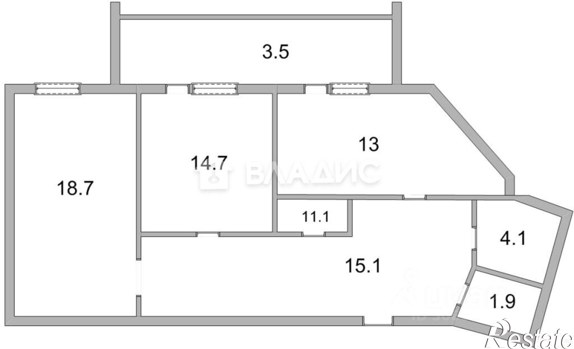 Купить квартиру за 5 500 000 рублей на улица Ромашина, 39