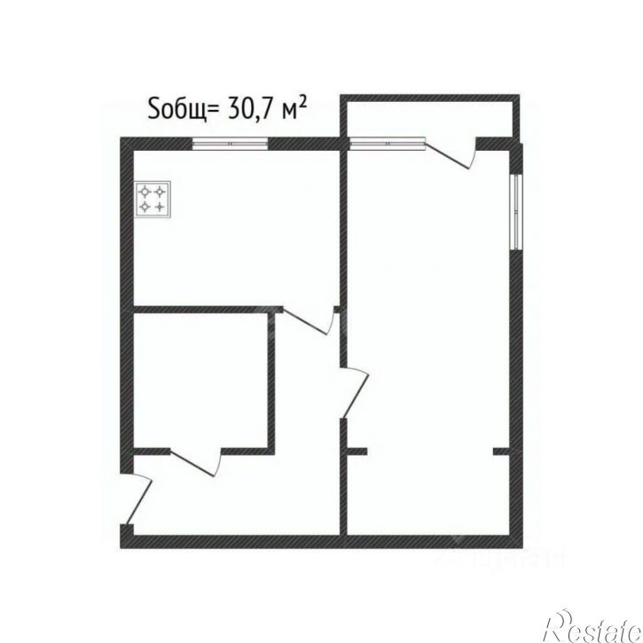 1-комн квартира улица Молодой Гвардии, 83,  д. 83