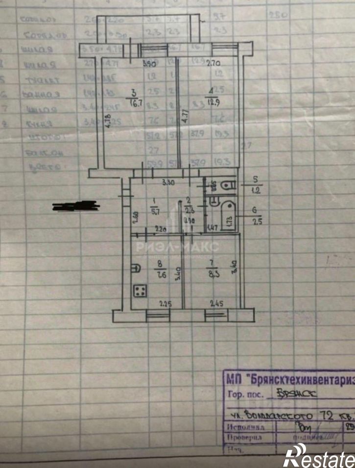 3-комн квартира улица Володарского, 72,  д. 72