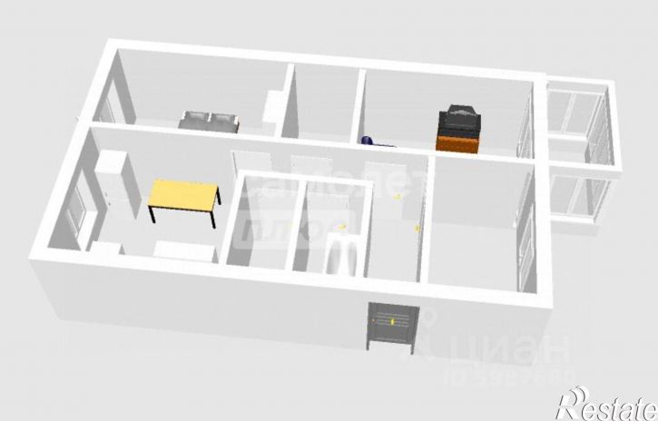 3-комн квартира улица Молодой Гвардии, 68,  д. 68