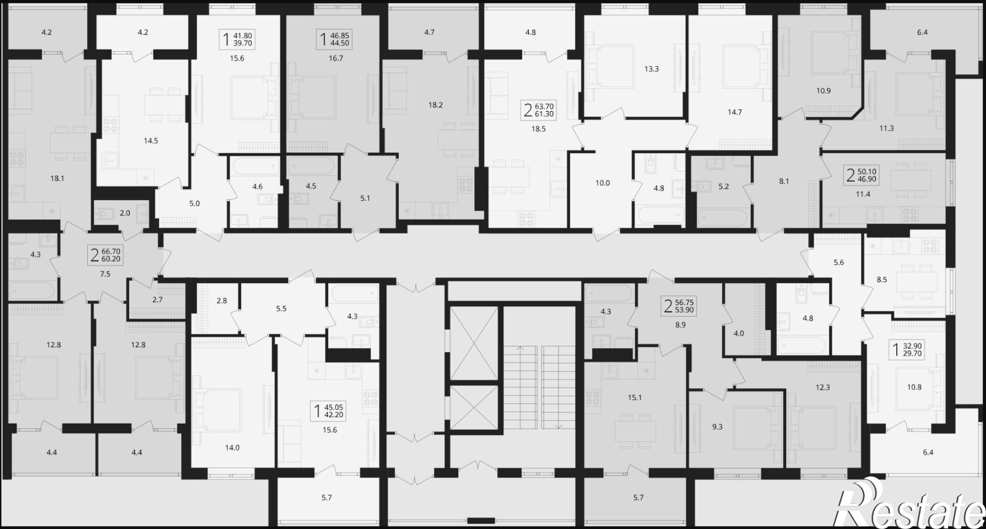 Купить квартиру за 7 070 200 рублей на улица Романа Брянского, 27/1