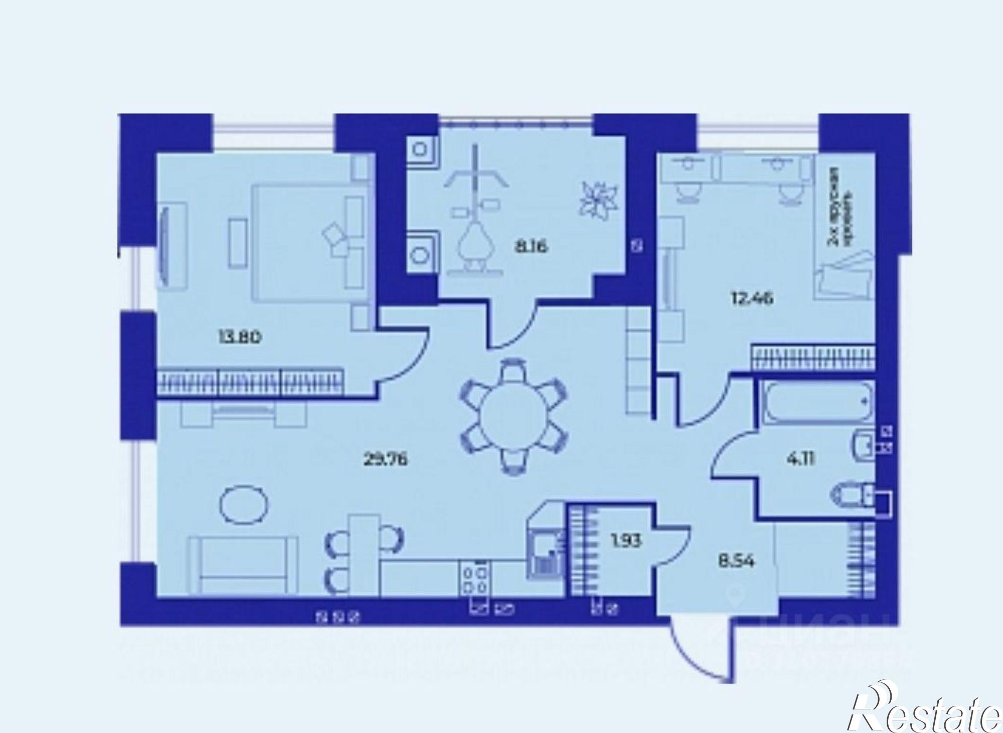 Купить квартиру за 11 111 700 рублей на улица Ильи Иванова, 7