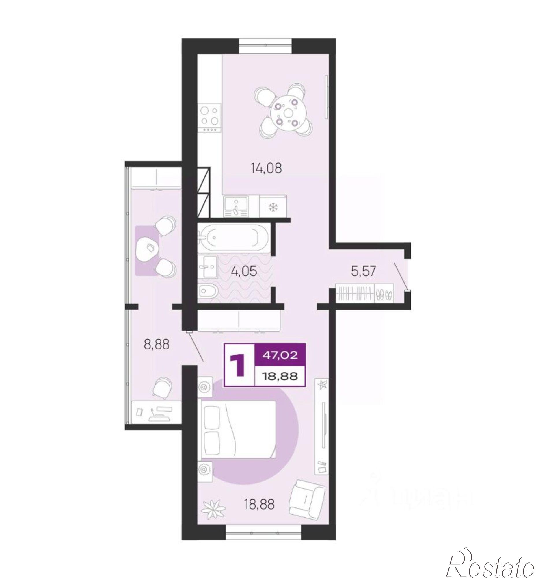 Купить квартиру за 3 550 010 рублей на Литейная улица, 65