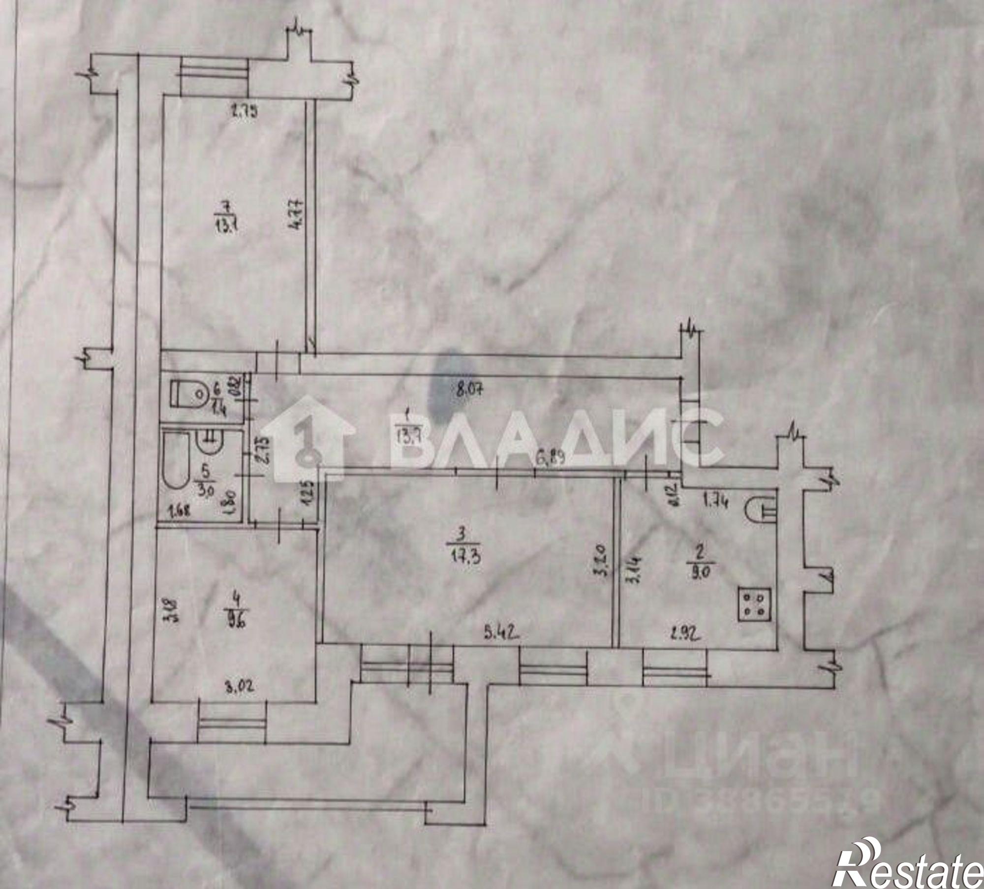Купить квартиру за 3 990 000 рублей на ул Унечская, 97