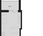 2-комн, 66 кв м, этаж 6/13 улица Романа Брянского, 27/1