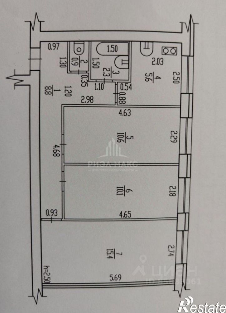 3-комн квартира Угольная улица, 20,  д. 20