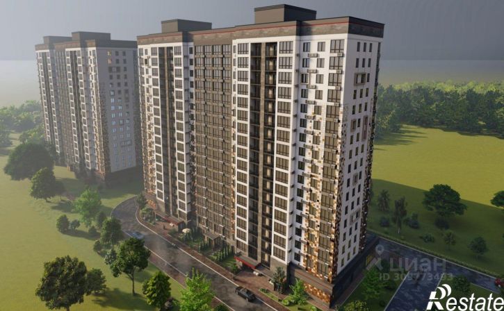 2-комн квартира в новом доме улица Романа Брянского, 27/1,  д. 27/1