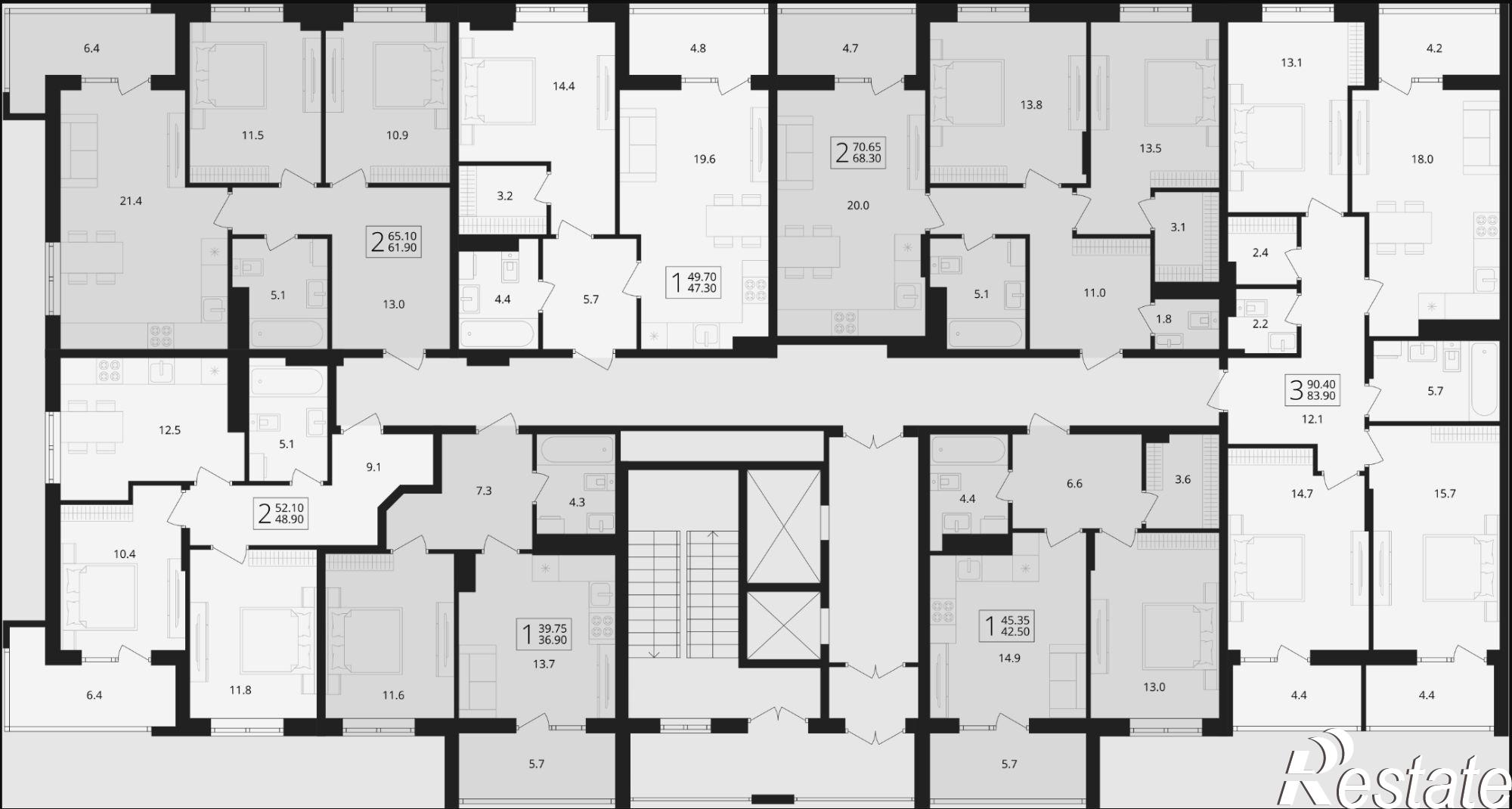 Купить квартиру за 4 213 500 рублей на улица Романа Брянского, 27/1
