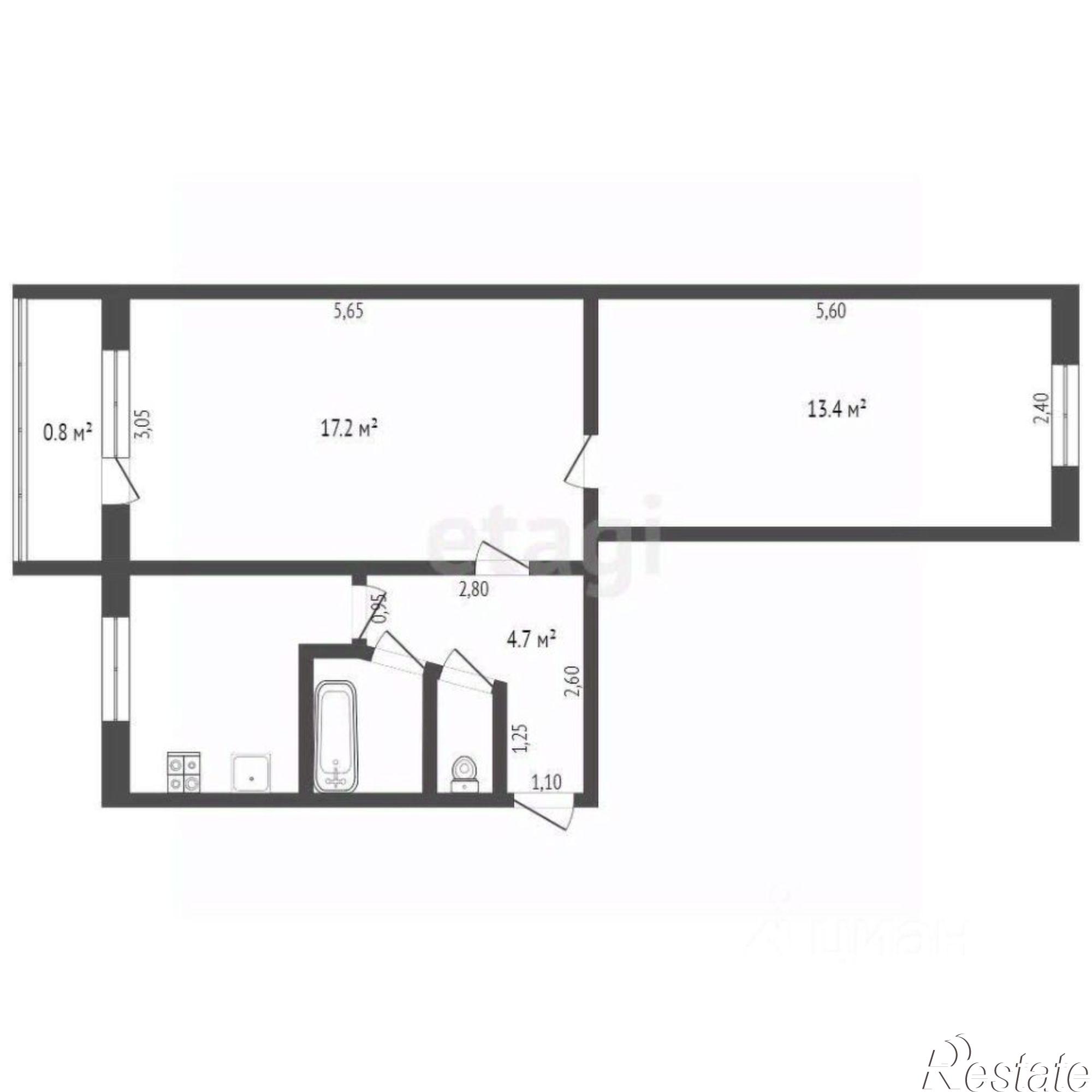 Купить квартиру за 3 850 000 рублей на улица Олега Кошевого, 80