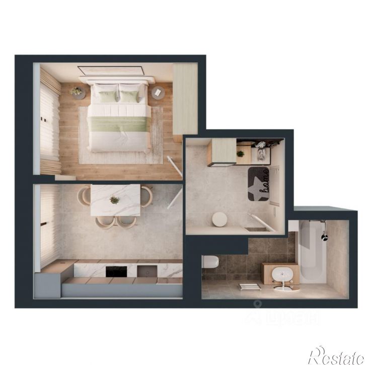 1-комн квартира в новом доме ул Дуки, 48А,  д. 48А