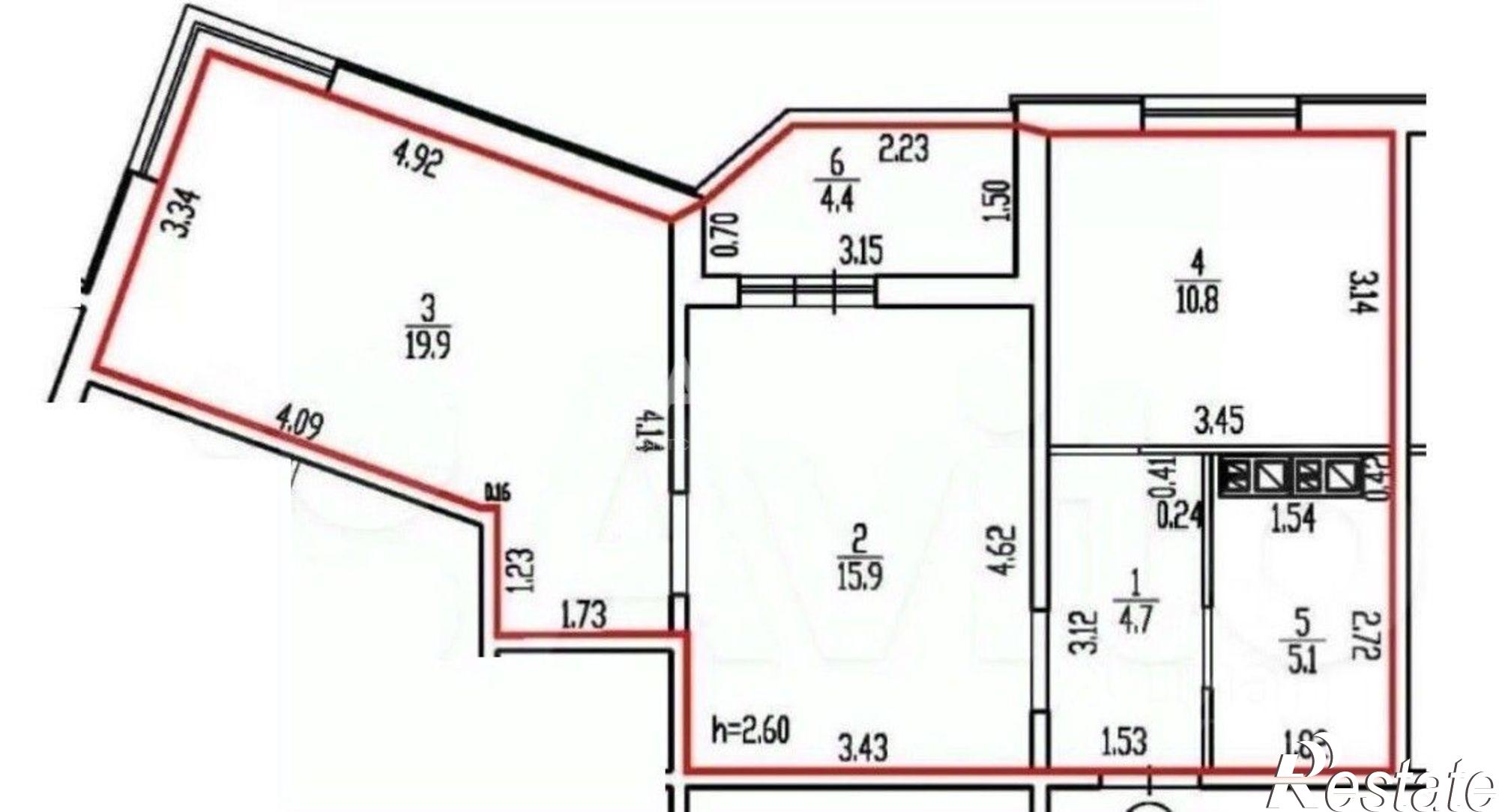 Купить квартиру за 5 500 000 рублей на улица имени О.Н. Строкина, 8