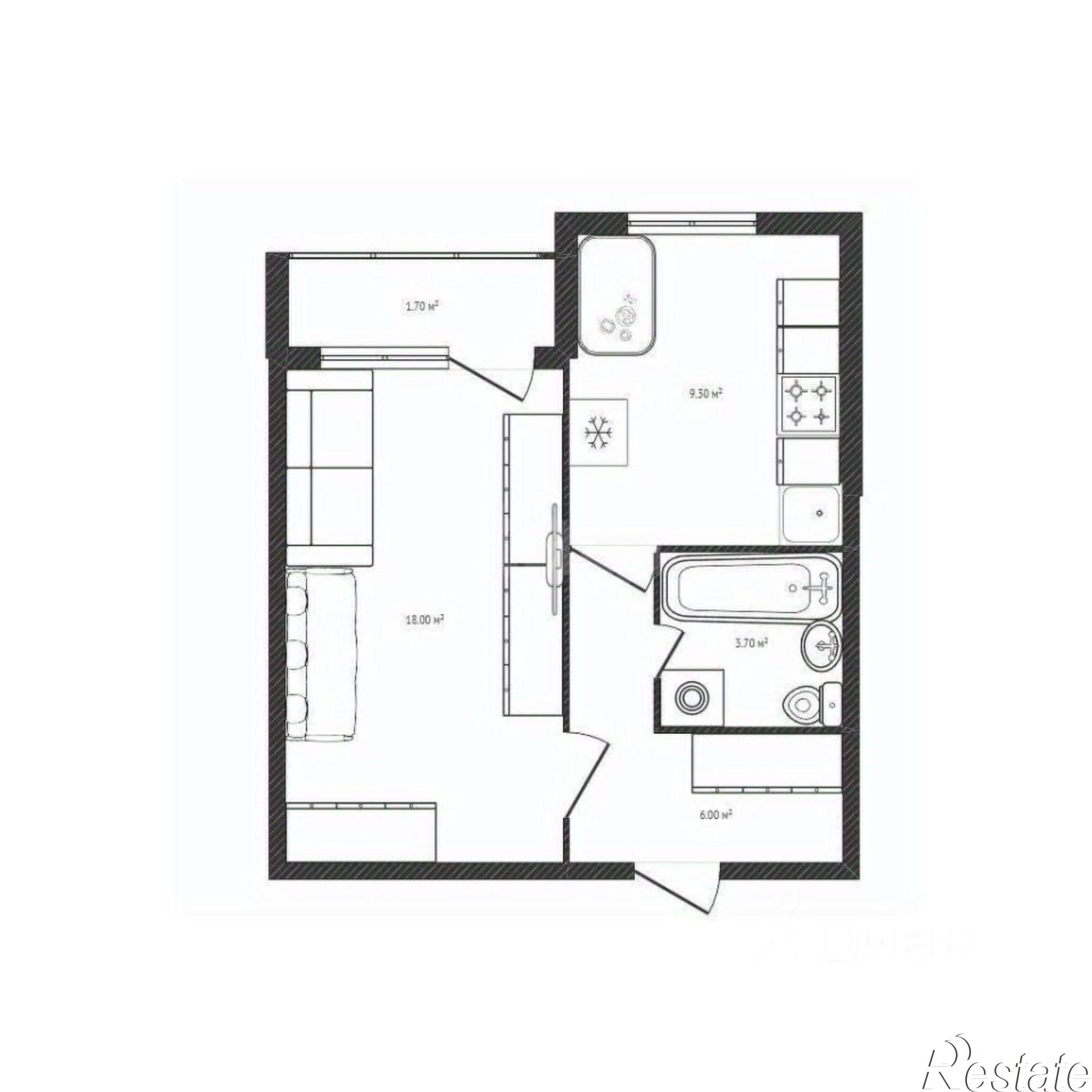 Купить квартиру за 3 400 000 рублей на пр-кт Станке Димитрова, 55Г