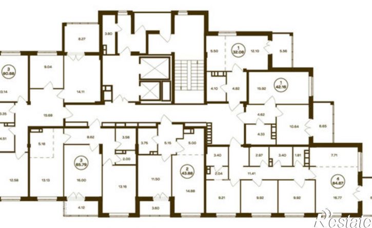 3-комн квартира в новом доме Старый аэропорт