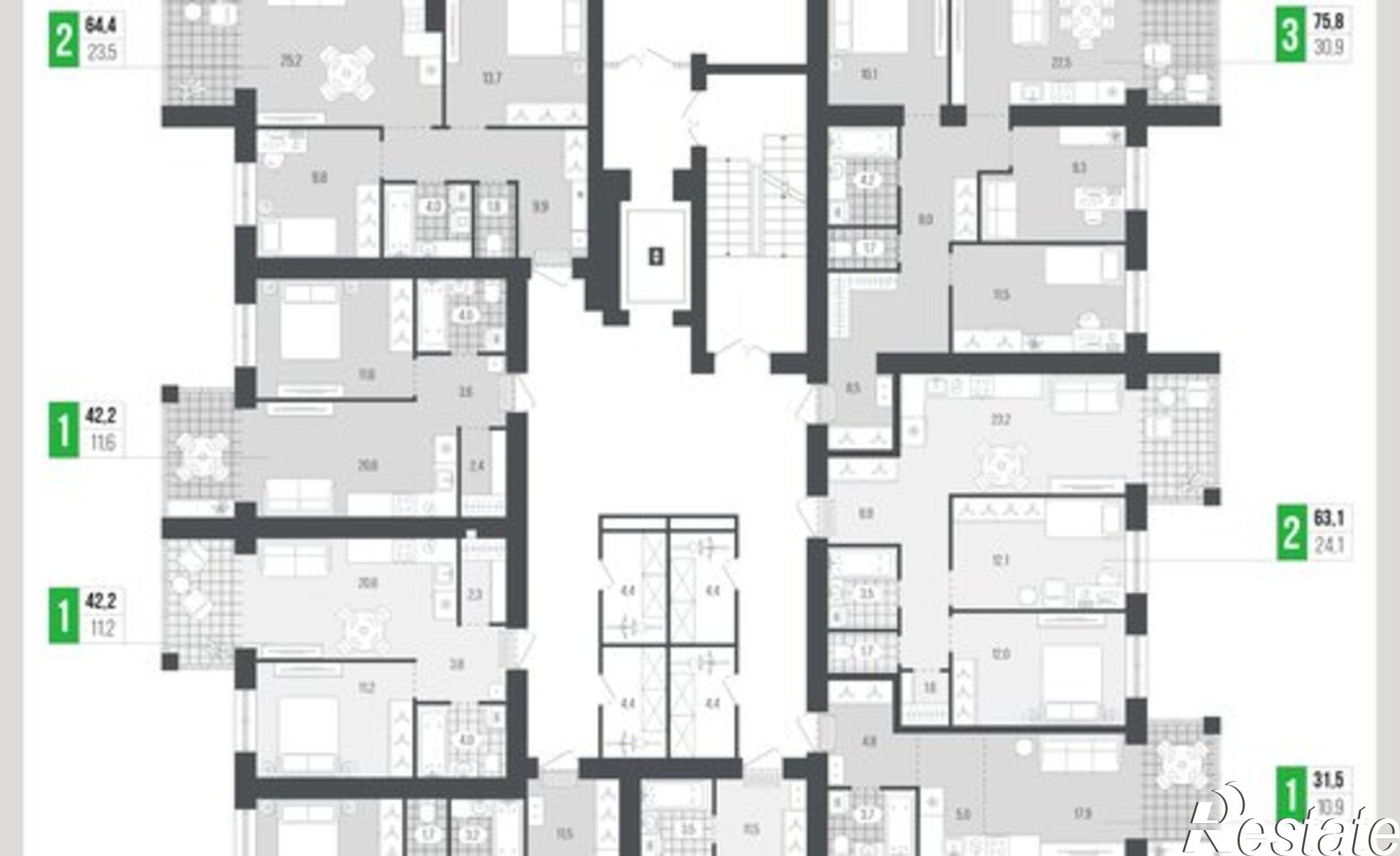 Купить квартиру за 7 567 000 рублей на улица Верхняя Лубянка, 63А