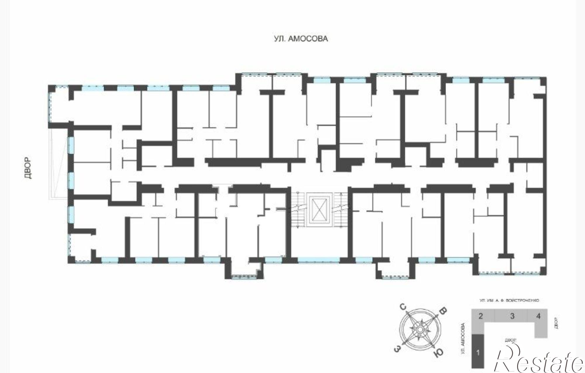 Купить квартиру за 5 699 000 рублей на улица имени А.Ф. Войстроченко