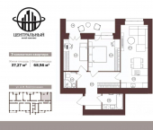 3-комн, 68 кв м, этаж 14/16 ул им.Н.М.Грибачева, 7
